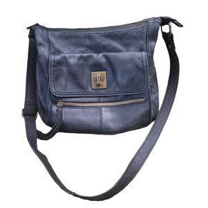 BORN leather crossbody bag small black